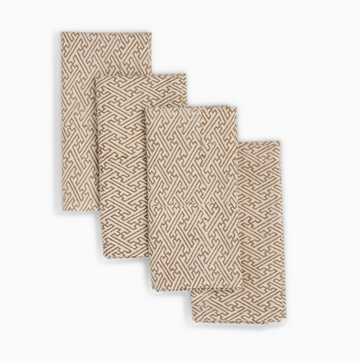 Golden Star Cloth Napkins | Set of 4