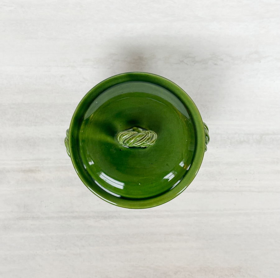 Vintage Green Vallauris Tureen