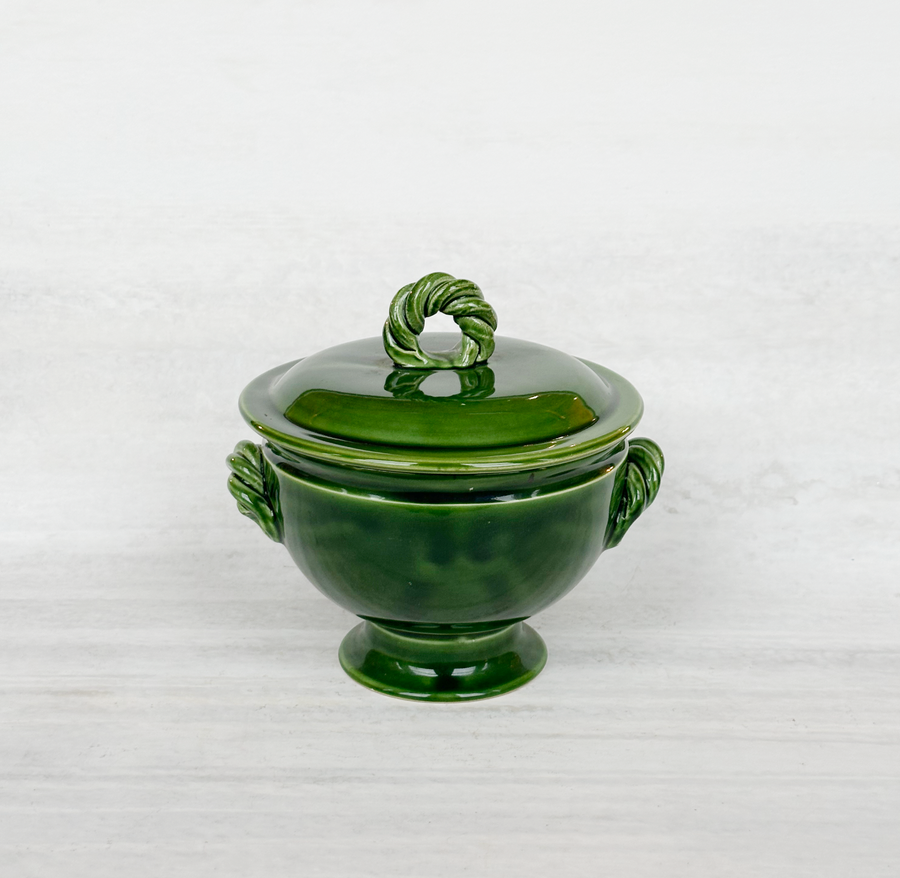 Vintage Green Vallauris Tureen
