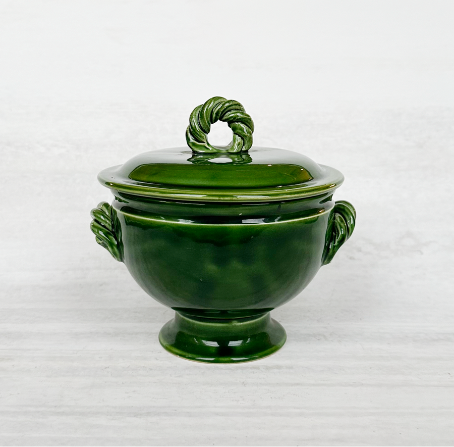 Vintage Green Vallauris Tureen