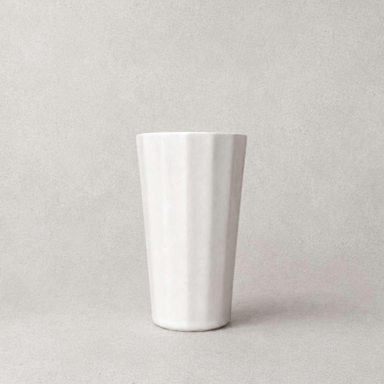 The Bright Angle Porcelain Tall Tumbler / White Silk