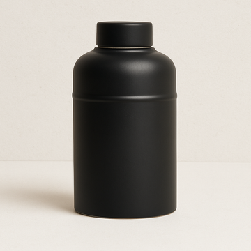 Black Ceramic Canister and Lid