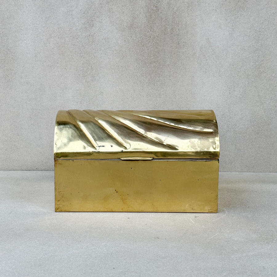 Vintage Brass Hinged Box