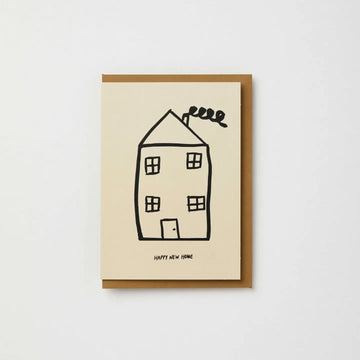 Happy New Home Card with House