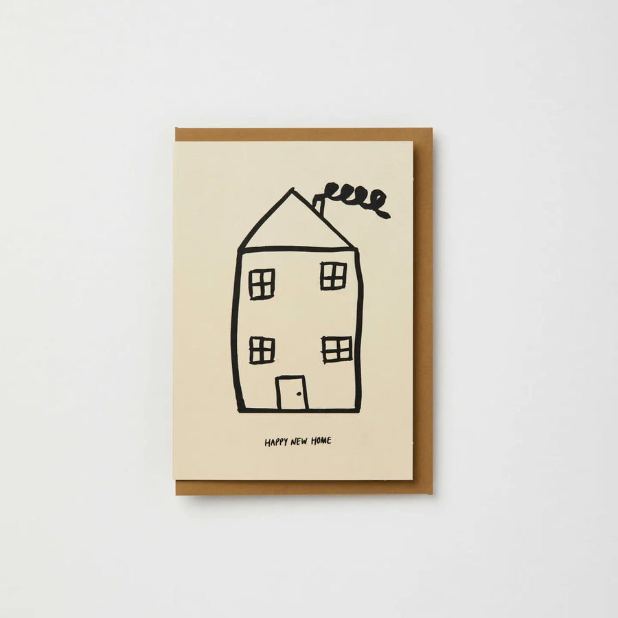 Happy New Home Card with House