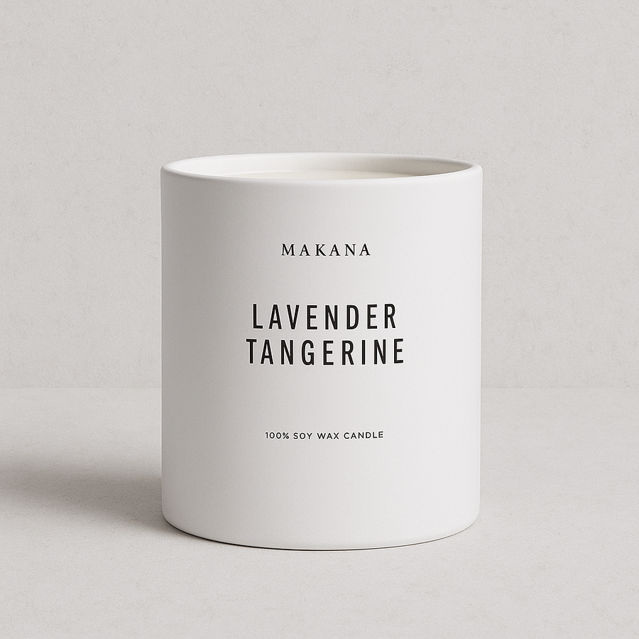 Makana lavender tangerine candle