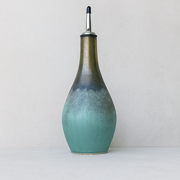 Turquoise + Gold Oil Bottle
