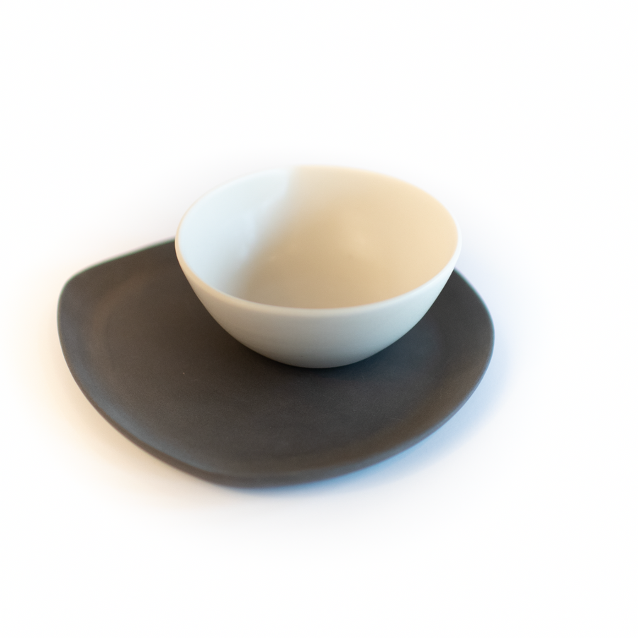 TQD Bowl & Saucer with Indent (set 2)
