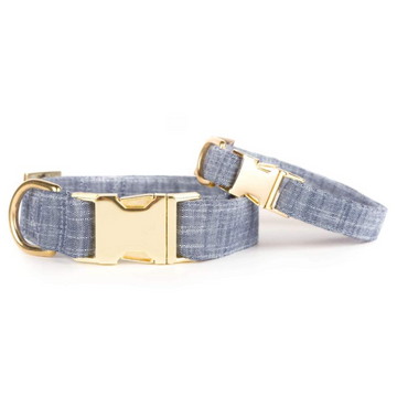 Foggy Doggy Chambray Dog Collar