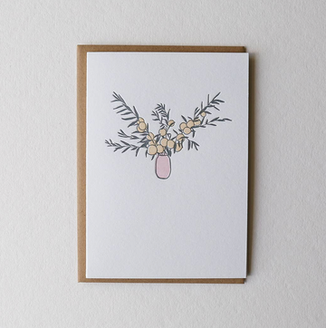 Market Flowers Greeting Card
