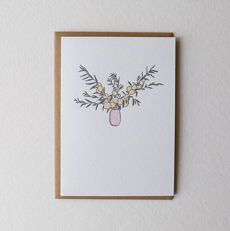 Market Flowers Greeting Card