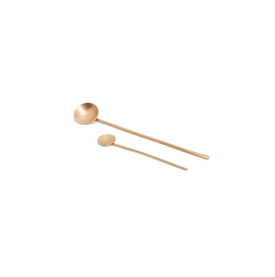Desert Rose Brass Spoons