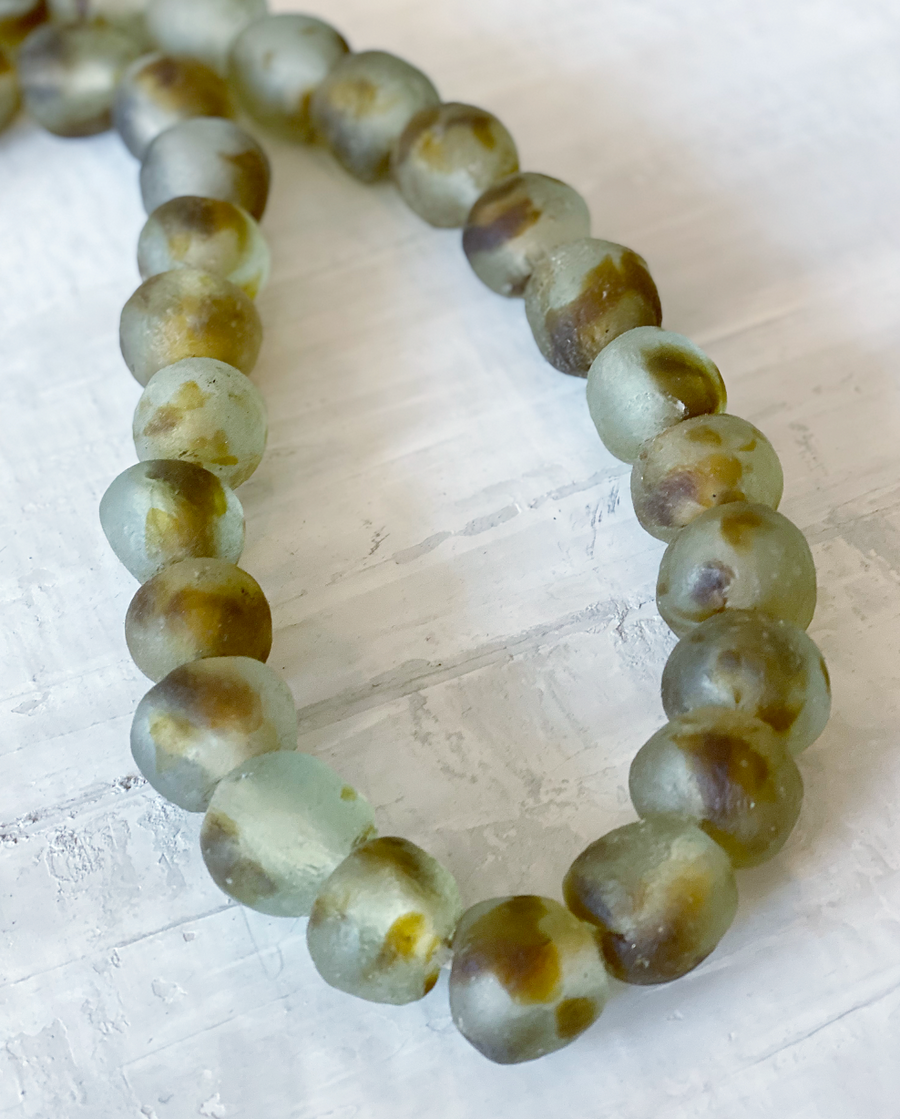 African Glass Beads - Tortoise