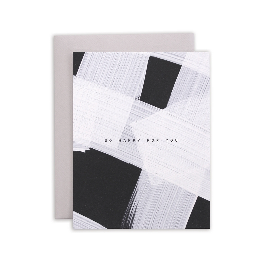 So Happy Whitewash Greeting Card