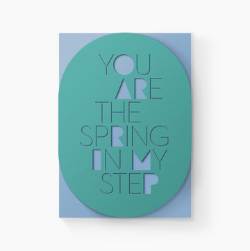 Spring in Step Greeting Card