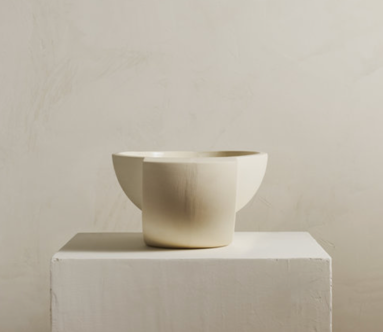 Saturn Ceramic Bowl / Snow