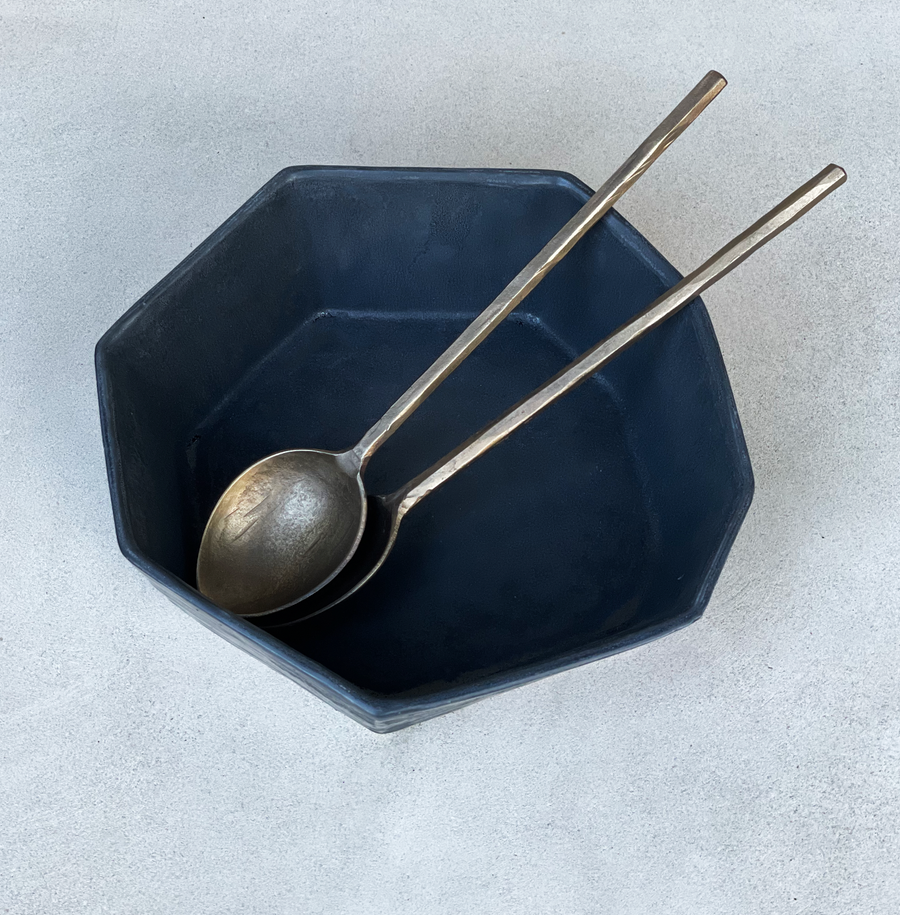 Hendrix Brass Salad Servers