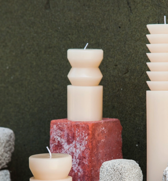 Totem Candle - Small Sand