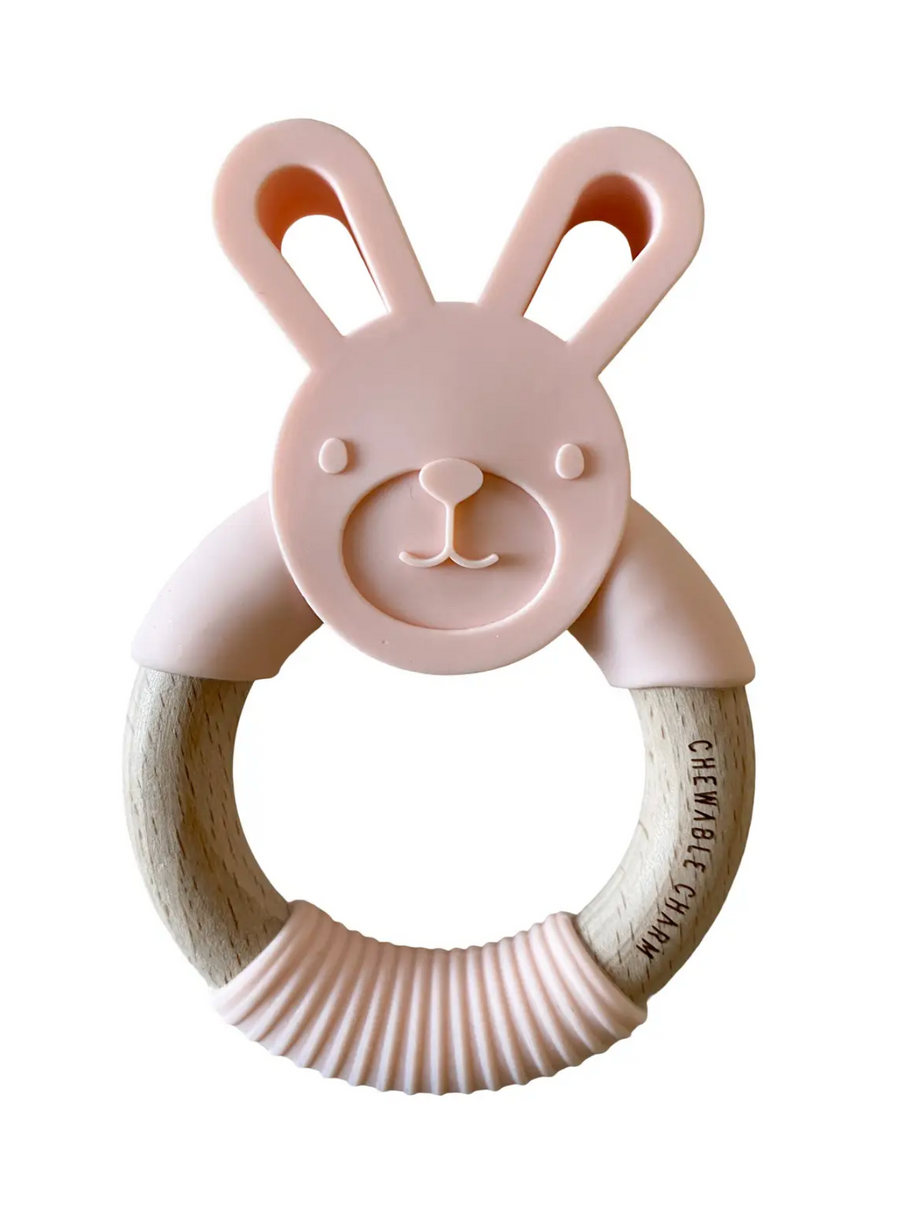 Bunny Silicone + Wood Teether