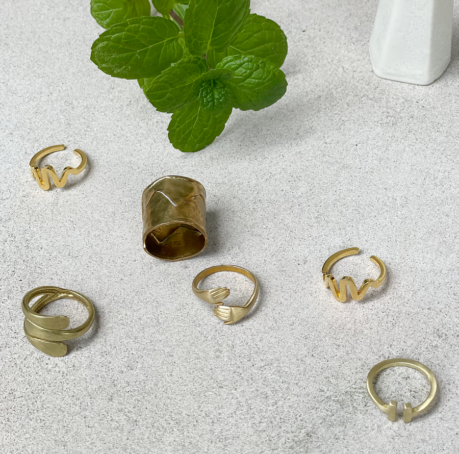 Crosslyne Two Bar Ring