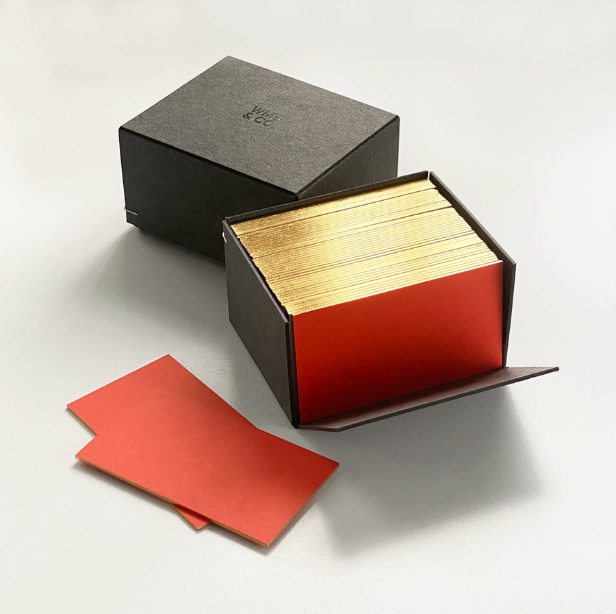Business/Place Cards with Gold edging