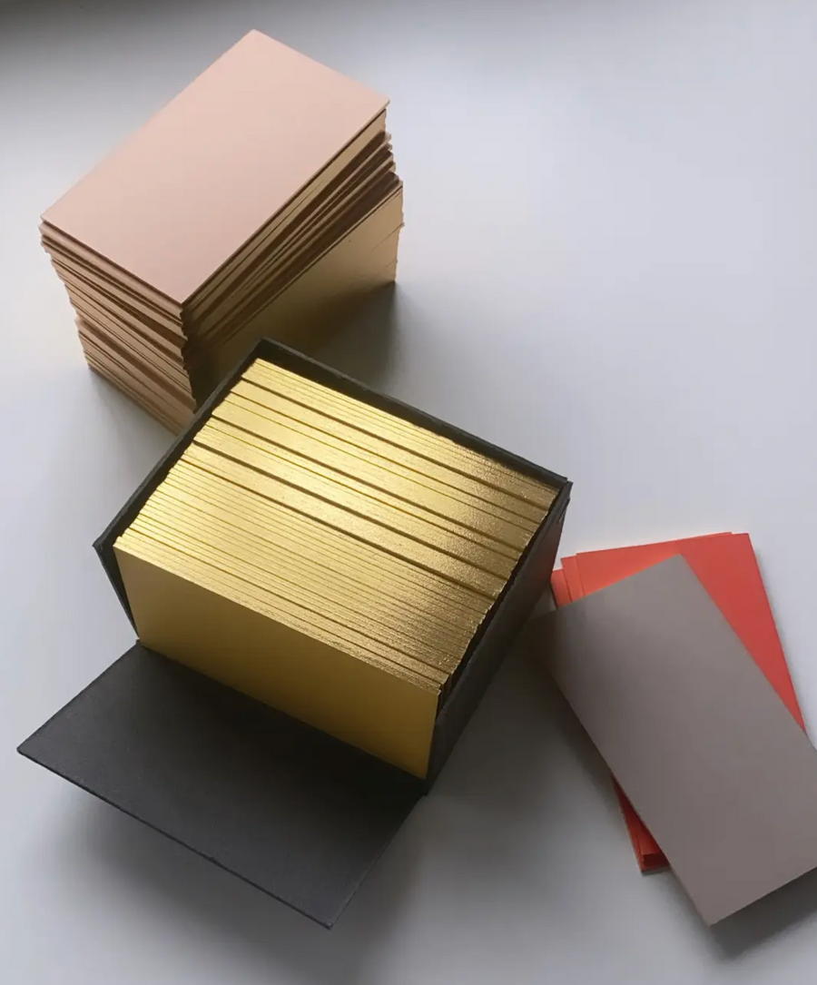 Business/Place Cards with Gold edging