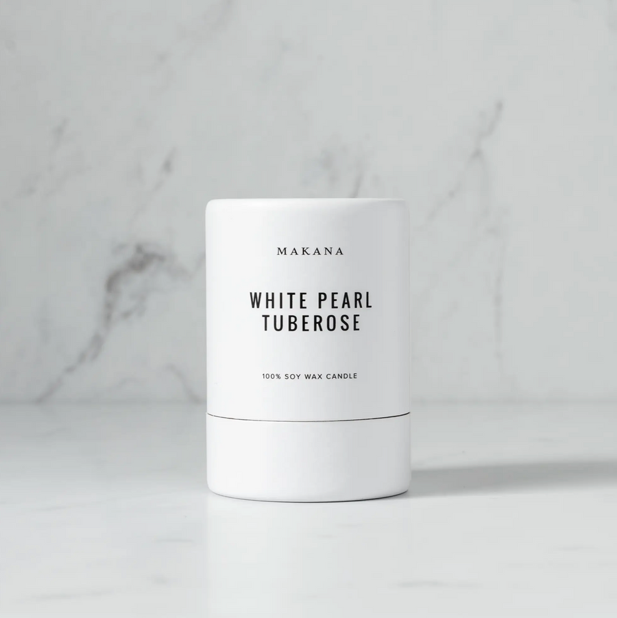 Makana White Pearl Tuberose Candle