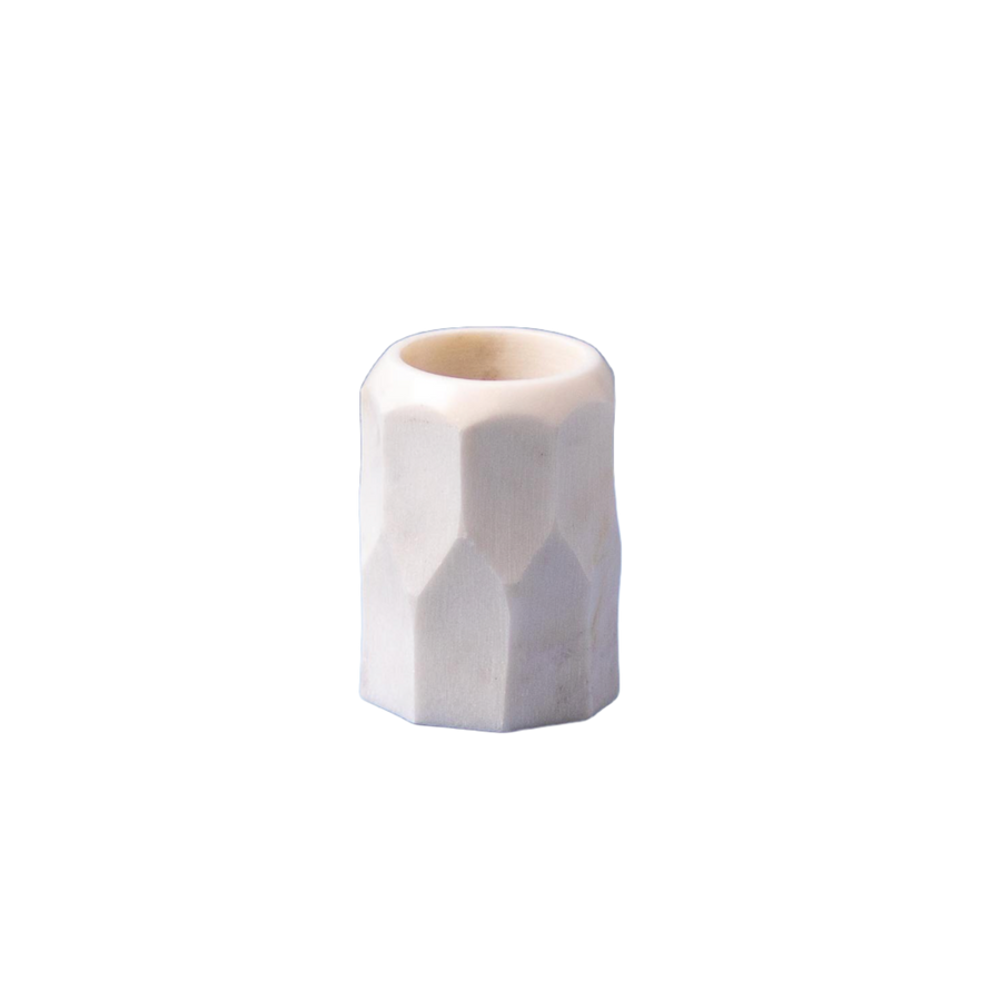 Faceted Marble Toothbrush Holder
