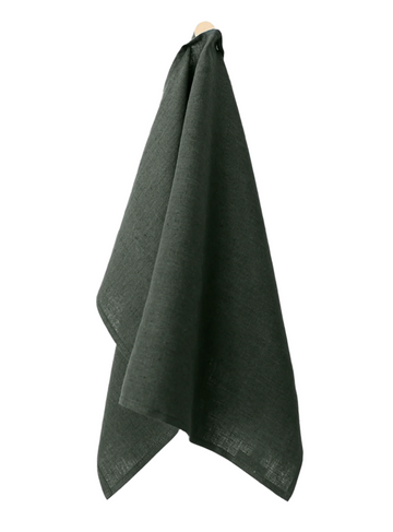 Linen Tea Towel / Forest Green