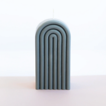 Tall Arch Grey Candle