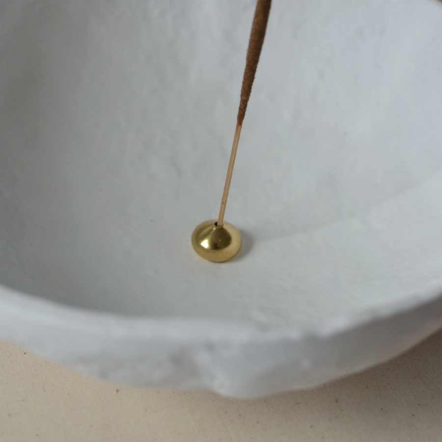 Brass Water Drop Shape Incense Holder / Medium