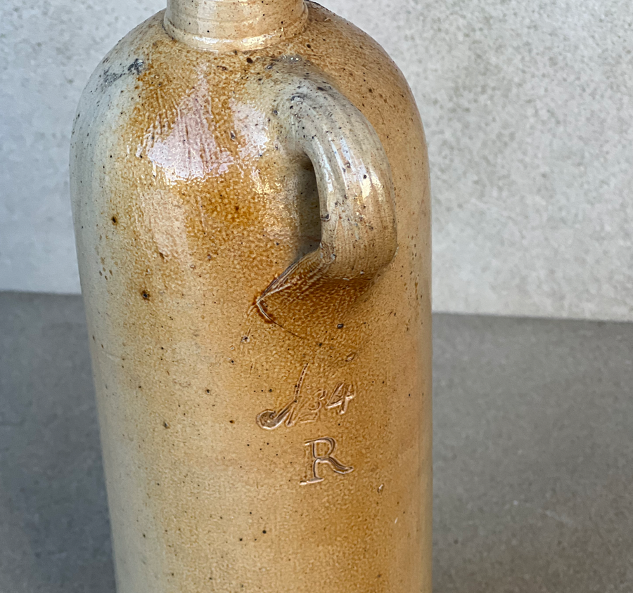 Vintage Apollinaris-Brunnen Stoneware Bottle