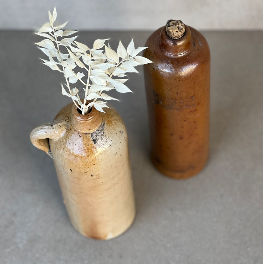 Vintage Apollinaris-Brunnen Stoneware Bottle