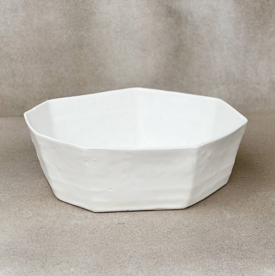 Large Matte White Formations Bowl