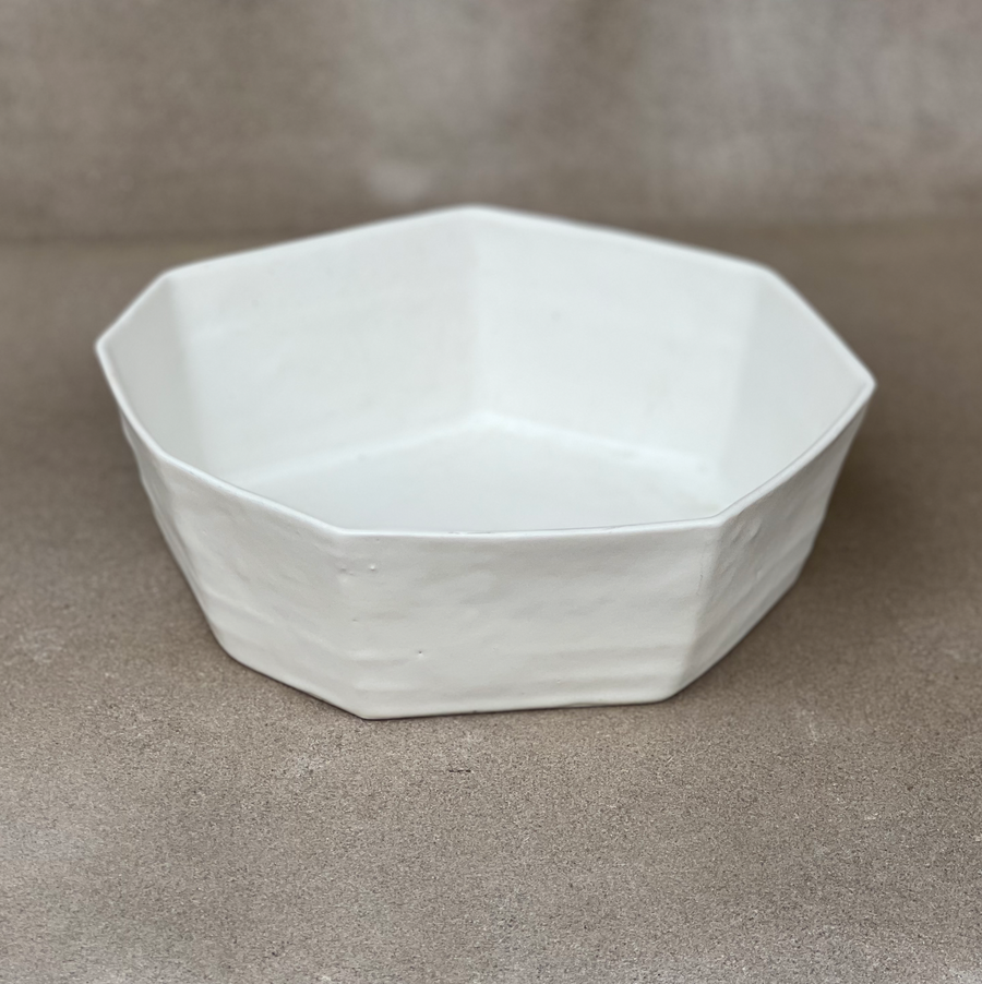 Large Matte White Formations Bowl