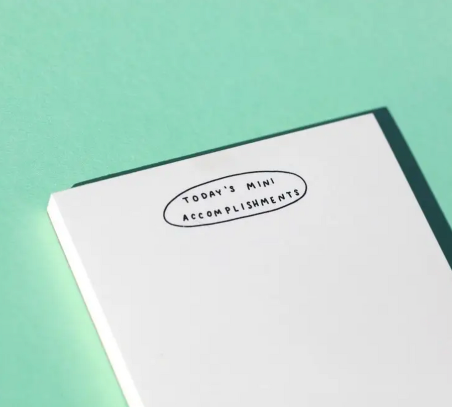 Today's Mini Accomplishments Riso Notepad