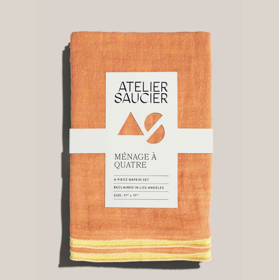 Creamsicle Linen Napkin Set of 4