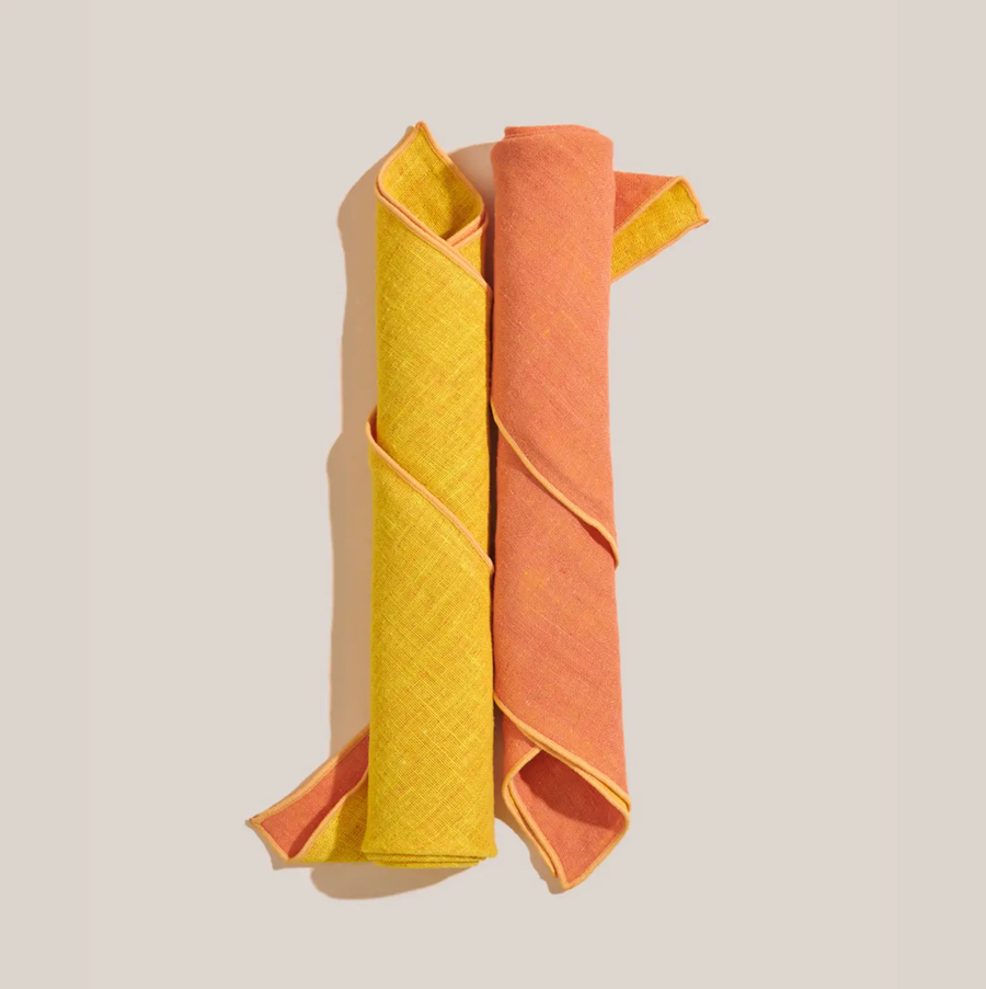 Creamsicle Linen Napkin Set of 4