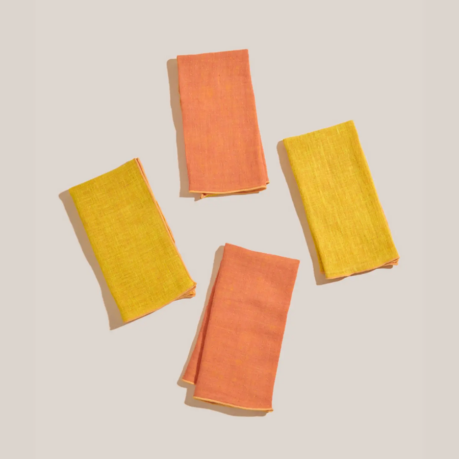 Creamsicle Linen Napkin Set of 4
