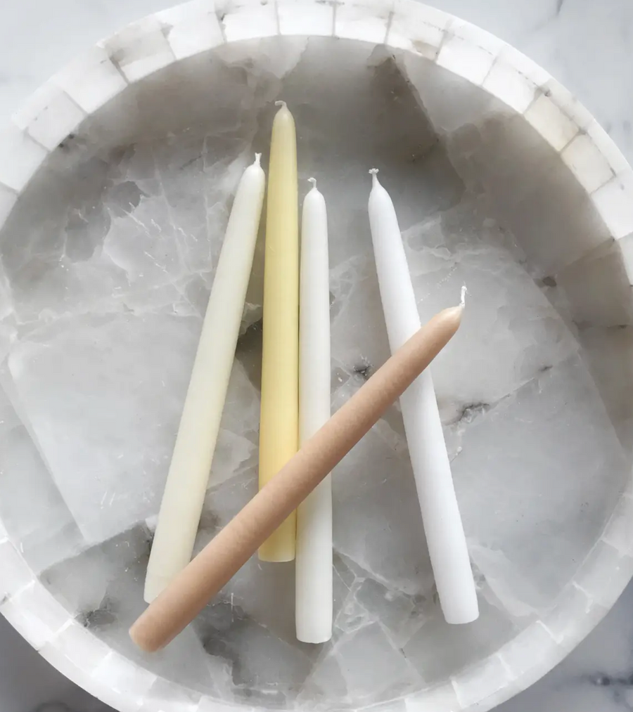 Neutral Taper Candles | Set of 5