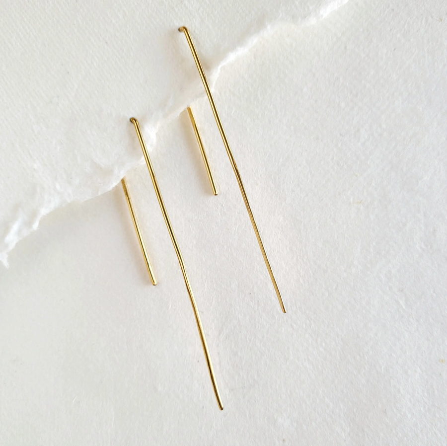 Brass Thread Earrings