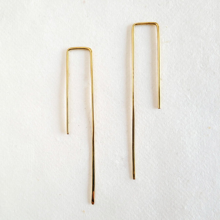Brass Thread Earrings