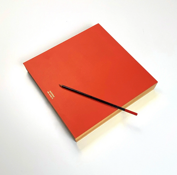 Red ColorPad with Gilded edge - Large Square