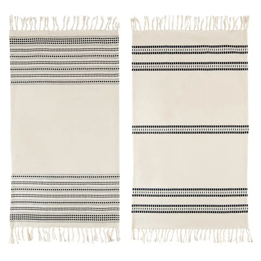 Tea Towel / Black and White / set of 2