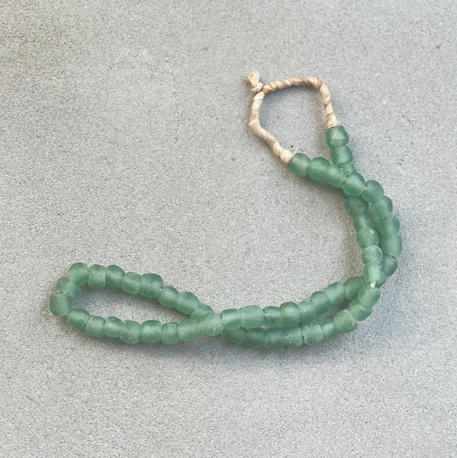 African Glass Beads - Green