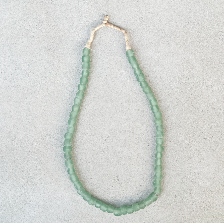 African Glass Beads - Green