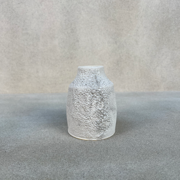 Crater Vase / short / light grey
