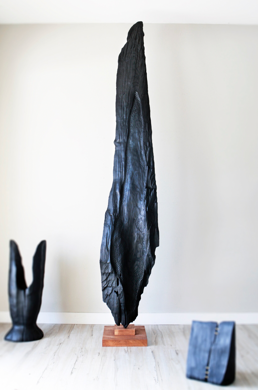 CN Charred Harwood Flame Sculpture