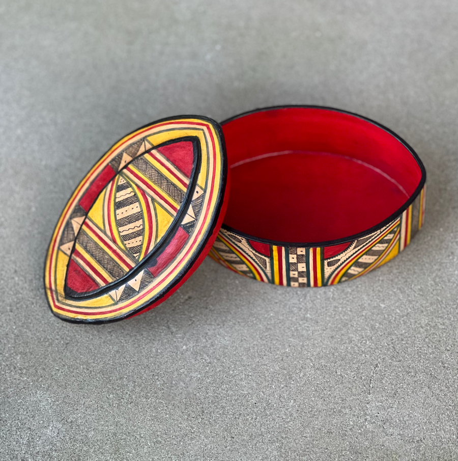 African Tuareg Eye Box with lid
