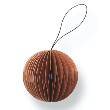 Ball Paper Ornament / Copper